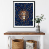 Leo Zodiac Sign | Digitale Zodiac-afdrukken Poster
