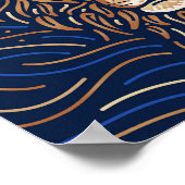 Leo Zodiac Sign | Digitale Zodiac-afdrukken Poster (Hoek)