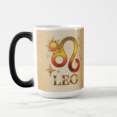 Leo Zodiac Sign Glyph Morphing Mug Magische Mok (Links)
