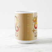 Leo Zodiac Sign Glyph Morphing Mug Magische Mok (Midden)