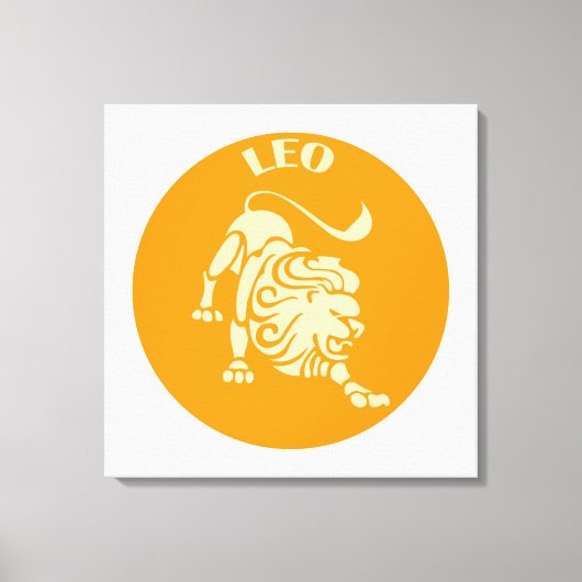 Leo, Zodiac Sign, Horoscope, Astrology Canvas Afdruk (Voorkant)