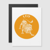 Leo, Zodiac Sign, Horoscope, Astrology Magnetische Uitnodiging (Voorkant / Achterkant)