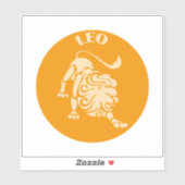 Leo, Zodiac Sign, Horoscope, Astrology Sticker (Vel)