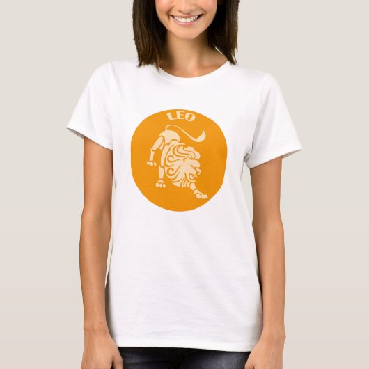 Leo, Zodiac Sign, Horoscope, Astrology T-shirt (Voorkant)