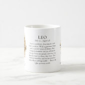 Leo Zodiac Sign Horoscope Personalized Gift Koffiemok (Center)
