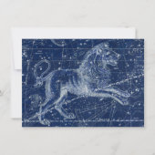 Leo Zodiac Sign Illustratie Kaart (Voorkant)