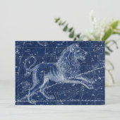 Leo Zodiac Sign  Illustratie Kaart (Staand voorkant)