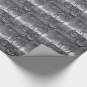 Leo Zodiac Sign in Grunge Distress Decor Cadeaupapier (Hoek)