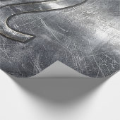 Leo Zodiac Sign in Grunge Distress Decor Cadeaupapier (Hoek)