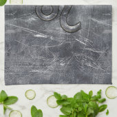 Leo Zodiac Sign in Grunge Distress Decor Theedoek (Gevouwen)