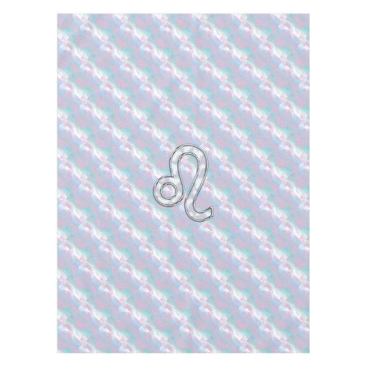 Leo Zodiac Sign in Moeder Pearl Style Print Tafelkleed (Voorkant)