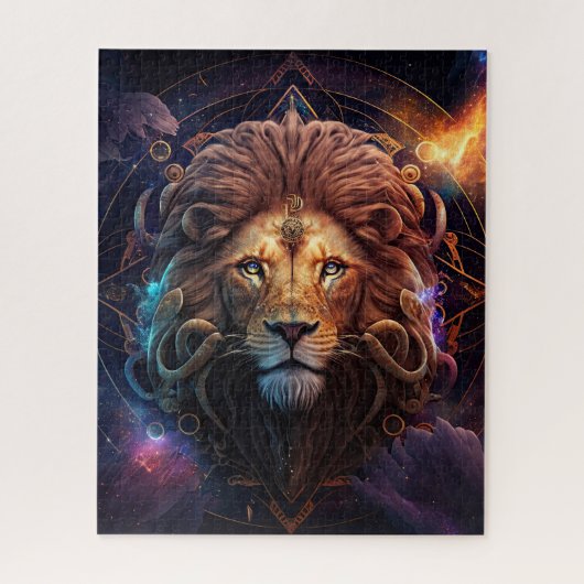 Leo Zodiac Sign Jigzaag Puzzle Legpuzzel (Verticaal)
