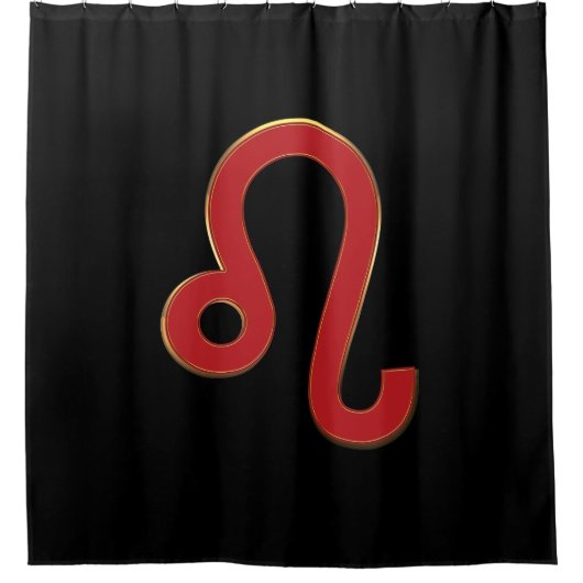 LEO Zodiac Sign Juli Birthday Astrology Douchegordijn (Voorkant)