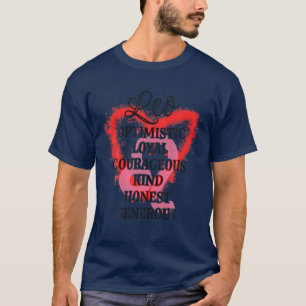 Leo Zodiac Sign Juli Birthday Feart B T-shirt