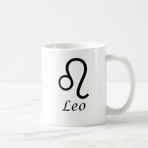 "Leo" Zodiac Sign Koffiemok