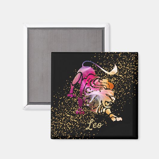Leo - Zodiac Sign Magneet (Voorkant / Achterkant)