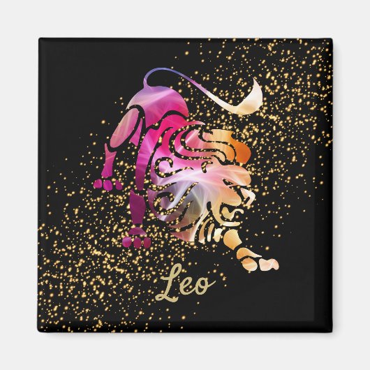 Leo - Zodiac Sign Magneet (Voorkant)