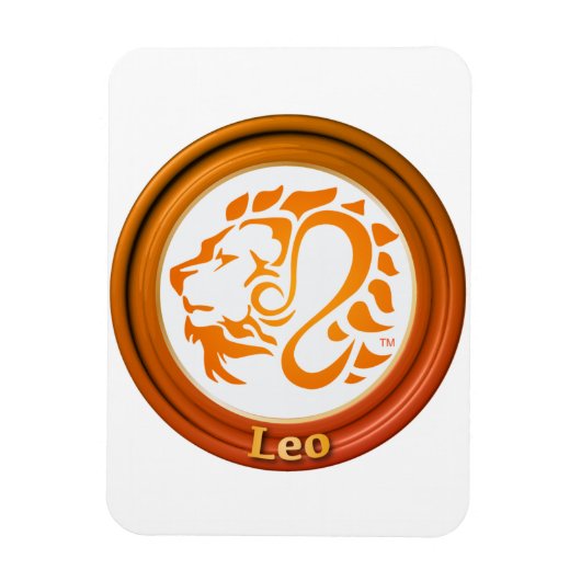Leo Zodiac Sign Magneet (Verticaal)