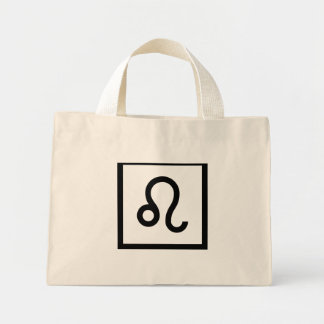 Leo Zodiac Sign Mini Tote Bag