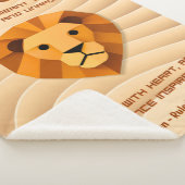 Leo Zodiac Sign Modern 3D Astrology Design Sherpa Deken (3/4)