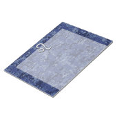 Leo Zodiac Sign on Blue Digital Camouflage Notitieblok (Schuin)