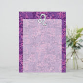 Leo Zodiac Sign on Fuchsia Digital Camouflage (Staand voorkant)