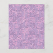 Leo Zodiac Sign on Fuchsia Digital Camouflage Flyer (Achterkant)