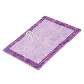 Leo Zodiac Sign on Fuchsia Digital Camouflage Notitieblok (Schuin)