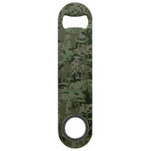 Leo Zodiac Sign on Green Digital Camo Speed Flessenopener (Achterkant)