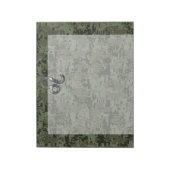 Leo Zodiac Sign on Green Digital Camouflage Notitieblok (Linkerzijde)