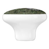 Leo Zodiac Sign on Olive Green Digital Camo Keramische Knop (Zijkant)