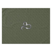 Leo Zodiac Sign on Olive Green Digital Camo Tafelkleed (Voorkant (Horizontaal))