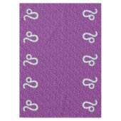 Leo Zodiac Sign on Pink Fuchsia Digital Camo Tafelkleed (Voorkant)