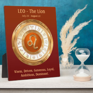 LEO Zodiac Sign Personality Traits Fotoplaat