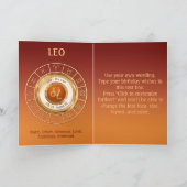 LEO Zodiac Sign Personality Traits Kaart (Binnen)