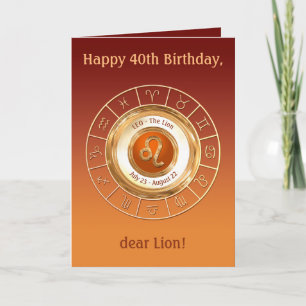 LEO Zodiac Sign Personality Traits Kaart