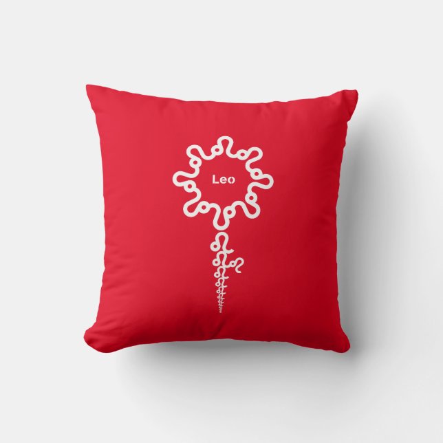 Leo Zodiac Sign Pillow Kussen (Voorkant)