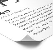 Leo Zodiac Sign poster (Hoek)