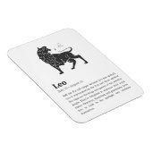 Leo Zodiac Sign poster Magneet (Rechterzijde)