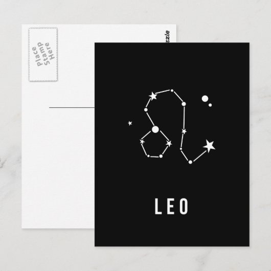 Leo Zodiac Sign Quote Briefkaart (Voorkant / Achterkant)