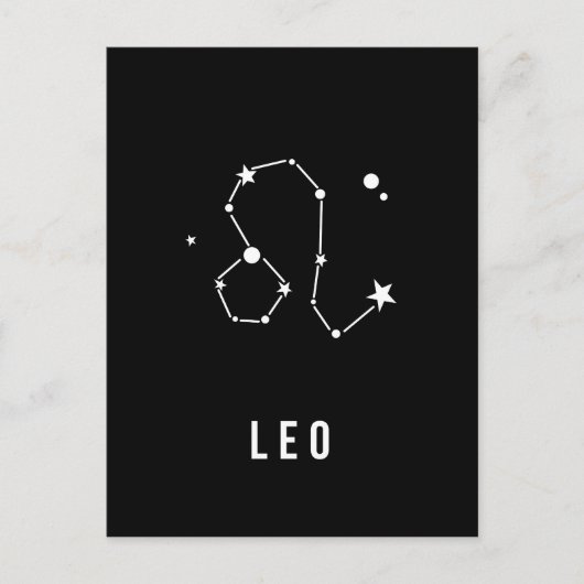 Leo Zodiac Sign Quote Briefkaart (Voorkant)