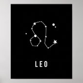 Leo Zodiac Sign Quote Poster (Voorkant)