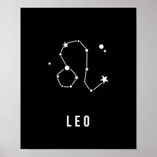 Leo Zodiac Sign Quote Poster (Voorkant)