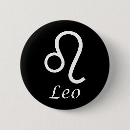 "Leo" Zodiac Sign Ronde Button 5,7 Cm