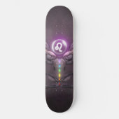 Leo Zodiac Sign Seven Chakras Skateboard Deck (Voorkant)
