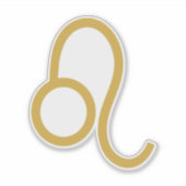 Leo Zodiac Sign Sticker (Voorkant)