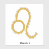 Leo Zodiac Sign Sticker (Vel)