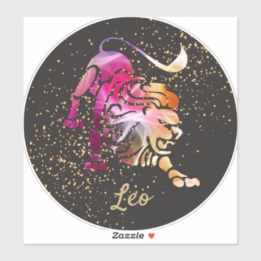 Leo - Zodiac Sign Sticker (Vel)