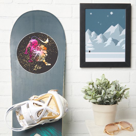 Leo - Zodiac Sign Sticker (Snowboard)