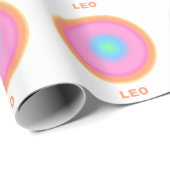 Leo Zodiac Sign Stijlgradiënt Cadeaupapier (Rol Hoek)
